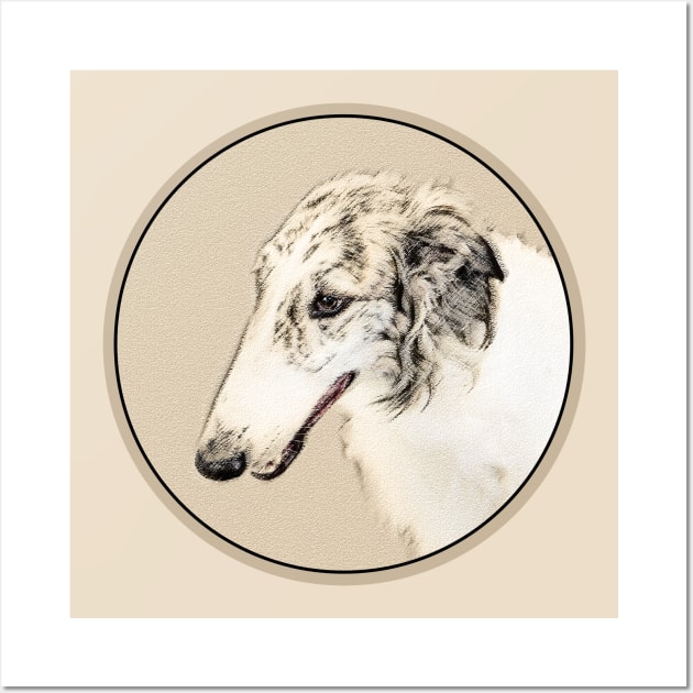 Borzoi (Silver Brindle) Wall Art by Alpen Designs